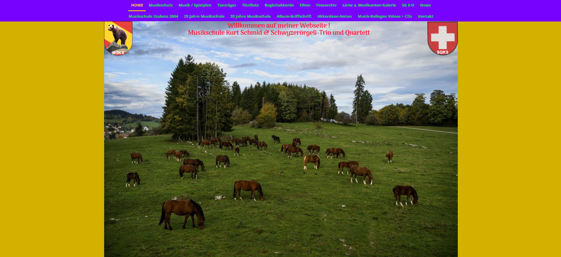 Musikschule Kurt Schmid Webseite Bild